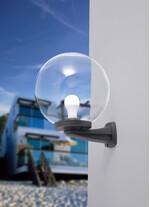 Aplica de iluminat LED pentru gradina, 380x320mm, E27, 11W, CCT set, IP55, Fumagalli, Globe 300 Modern, Nardo