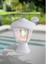 Stalp de iluminat modern pentru gradina echipat, 0.3ml, E27, 8.5W, CCT set, IP55, Fumagalli, Roby, Disma