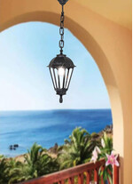 Pendul de iluminat pentru gradina, 850x260mm, E27, Fumagalli, Salem, Sichem