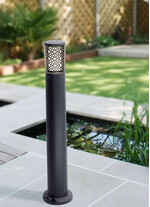 Stalp de iluminat modern pentru gradina echipat, 0.8ml, GU10, 3.5W, CCT set, IP55, Fumagalli, Carlo, 800 DECO