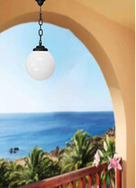 Pendul de iluminat LED pentru gradina, 750x300mm, E27, 8.5W, CCT set, IP55, Fumagalli, Globe 300 Classic, Sichem