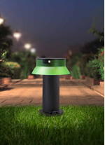 Stalp de iluminat solar pentru gradina, cu senzor de prezenta, 0.4ml, 2W, verde, Fumagalli, Solar, Felice