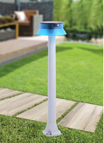 Stalp de iluminat solar pentru gradina, cu senzor de prezenta, 0.8ml, 2W, transparent, Fumagalli, Solar, Josepha