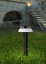 Stalp de iluminat solar pentru gradina, cu senzor de prezenta, 0.5ml, 2W, albastru, Fumagalli, Solar, Santina