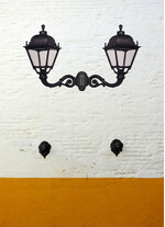 Aplica de iluminat LED pentru gradina, 780x1100mm, 2 brate, E27, 2x30W, CCT set, IP55, Fumagalli, Simon, Eva