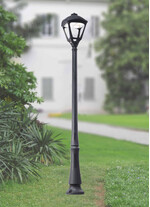 Stalp de iluminat modern pentru gradina echipat, 1.9ml, GX53, 4x10W, CCT set, IP55, Fumagalli, Sergio, Danilo