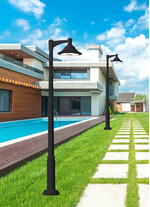 Stalp de iluminat modern pentru gradina echipat, 2.8ml, GX53, 6x10W, CCT set, IP55, Fumagalli, EcoVivi 400, Ektor 2500