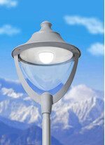 Abajur pentru stalpi de iluminat, pendule si aplice, 0.8ml, E27, 50W, 3000K, IP55, Fumagalli, Beppe 500
