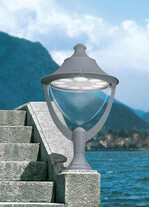 Stalp de iluminat modern pentru gradina echipat, 1ml, E27, 60W, 4000K, Fumagalli, Beppe 500, New Lot