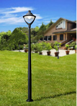 Stalp de iluminat stradal modern echipat, 5.8ml, E27, 60W, 3000K, Fumagalli, Beppe 500, Akille 5000
