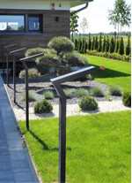 Stalp de iluminat modern pentru gradina echipat, 1.2ml, LED, 4000K, 1 brat, 1x8.5W, IP65, Elew LO, ElmarCo