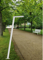 Stalp de iluminat modern pentru parcuri echipat, 3ml, LED, 4000K, 1 brat, 1x24W, IP65, Urbin, ElmarCo