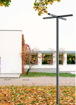 Stalp de iluminat stradal modern echipat, 5ml, 4 brate, tip K, 4x24W, LED, 4000K, IP65, Way, ElmarCo