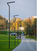 Stalp de iluminat stradal modern echipat, 7ml, LED, 4000K, 1 brat, 3x24W, IP65, Elew, ElmarCo