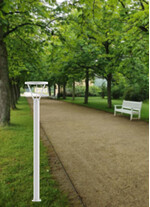 Stalp de iluminat modern pentru gradina echipat, 2ml, 16.5W, LED, 4000K, IP65, Bretania LO, ElmarCo