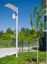 Stalp de iluminat modern pentru parcuri echipat, 3.5ml, LED, 4000K, 1 brat, 36W, IP65, Pegaz, ElmarCo