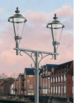 Corp de iluminat LED pentru stalp stradal, 4000K, 380x380x700mm, 32W, IP65, Aria, ElmarCo