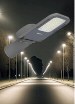 Corp de iluminat LED pentru stalp stradal, 4000K, gri, 29.5W, 4500lm, IP66