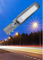 Corp de iluminat LED pentru stalp stradal, 4000K, gri, 30W, 3300lm, IP66