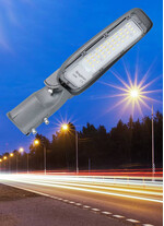 Corp de iluminat LED pentru stalp stradal, 6500K, gri, 30W, 3300lm, IP66