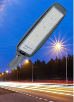 Corp de iluminat LED pentru stalp stradal, 6500K, gri, 200W, 22000lm, IP66