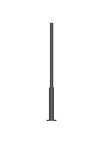 Stalp de iluminat modern pentru parcuri neechipat, 4ml, negru, metal, IP20, GP001