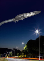 Corp de iluminat LED pentru stalp stradal, 4000K, 516x227x93mm, gri, 60W, IP66