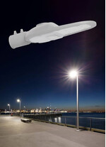 Corp de iluminat LED pentru stalp stradal, 4000K, 430x176x70mm, gri, 30W, IP66