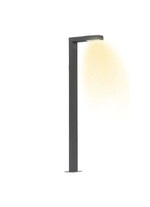 Stalp de iluminat modern pentru parcuri echipat, 4ml, 40W, LED, 4000K, antracit, 1 brat, IP65, SV-M41/42