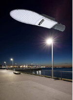 Corp de iluminat LED pentru stalp stradal, 6500K, negru, 50W, 5500lm, IP65