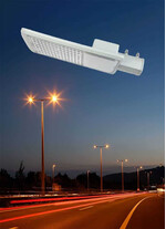 Corp de iluminat LED pentru stalp stradal, 6500K, crom, 50W, 6500lm, IP65