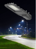 Corp de iluminat LED pentru stalp stradal, 6500K, negru, 100W, 12000lm, IP65