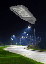 Corp de iluminat LED pentru stalp stradal, 3000K, negru, 150W, 18000lm, IP65