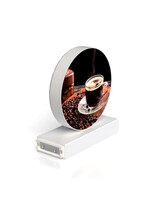 Caseta luminoasa LED magnetica, rotunda, reincarcabila, 135mm, 6500K, IP20, 12VDC, seria magnetic baza, abcMIX, CS1234
