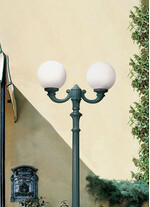 Abajur pentru stalpi de iluminat, pendule si aplice, tip glob, 300mm, B30, Fumagalli, Globe 300 classic