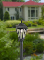 Abajur pentru stalpi de iluminat, pendule si aplice, tip felinar, 410x260mm, Fumagalli, Salem