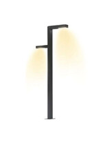 Stalp de iluminat stradal modern echipat, 6ml, 2x40W, LED, 4000K, antracit, 2 brate, IP65, SV-M41/42