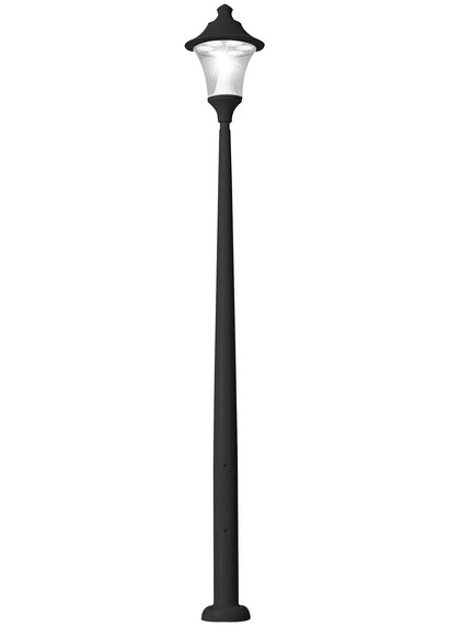 Stalp de iluminat modern pentru parcuri echipat, 4.8ml, GX53, 9x10W, CCT set, IP55, Fumagalli, Remo 500, Akille 4000