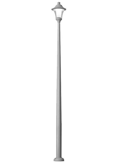 Stalp de iluminat modern pentru parcuri echipat, 4.8ml, E27, 50W, 4000K, Fumagalli, Remo 500, Akille 4000