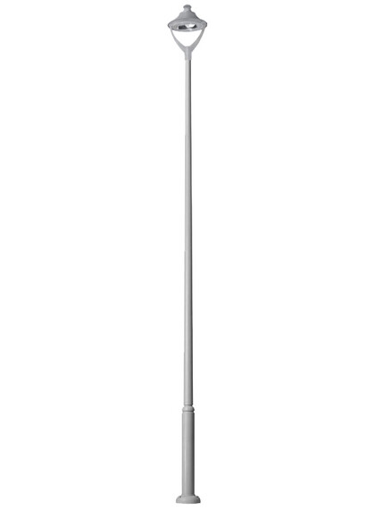 Stalp de iluminat modern pentru gradina echipat, 3ml, E40, Fumagalli, EcoBeppe 400, Ektor 2500