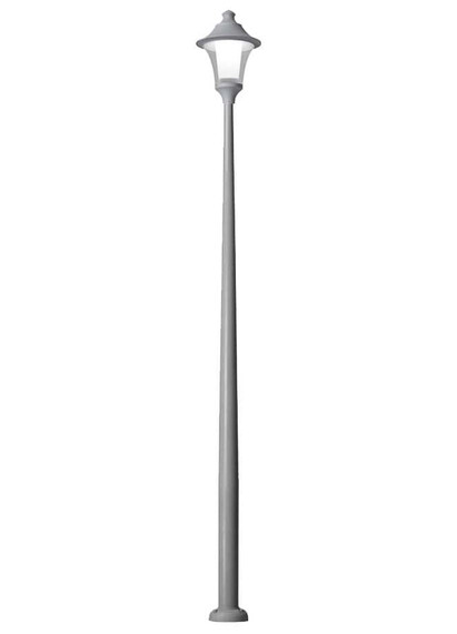 Stalp de iluminat modern pentru gradina echipat, 4.6ml, E27, 50W, 4000K, Fumagalli, Remo 400, Akille 4000