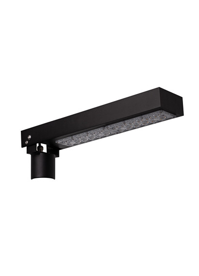 Corp de iluminat LED pentru stalp stradal, 3000K, 470x110x50mm, negru, 39.8W, IP65, Norlys