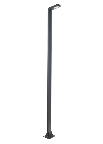Stalp de iluminat ornamental pentru gradina echipat, grafit, 3.5ml, LED, 19.9W, 3000K, DALI2/NightDim, Norlys, Asker Pole