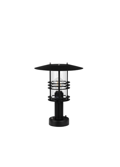 Stalp de iluminat ornamental pentru gradina echipat, negru, 0.475ml, E27, Norlys, Stockholm & Stockholm Big