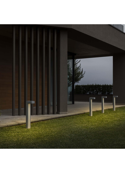 Stalp de iluminat modern pentru gradina echipat , antracit, 0.6ml, LED, 4000K, 9W, IP65, Sirio, Ideal Lux