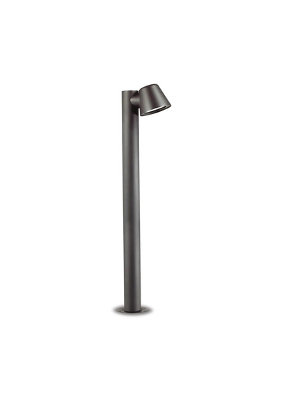 Stalp de iluminat modern pentru gradina echipat , antracit, 0.8ml, GU10, 4000K, 1X35W, IP43, Gas, Ideal Lux