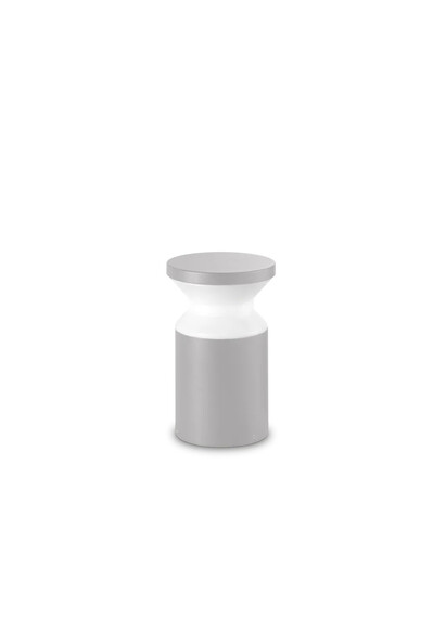 Stalp de iluminat modern pentru gradina echipat , gri, 0.22ml, E27, 4000K, 1x15W, IP65, Torre, Ideal Lux