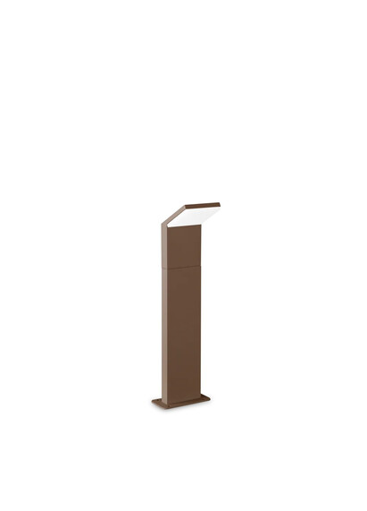 Stalp de iluminat modern pentru gradina echipat , cafeniu, 0.5ml, LED, 4000K, 8.5W, IP54, Style, Ideal Lux