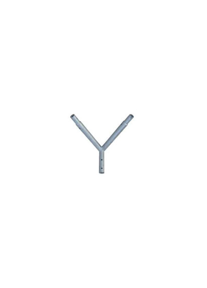 Brat pentru stalp de iluminat, dublu curbat 90°, gri, 2X1ml, NVR