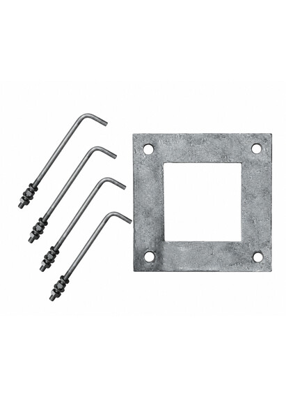 Set prezoane fixare stalpi de iluminat exterior, M16+ tablita, pentru stalpi octogonali NVR 9-10 metri